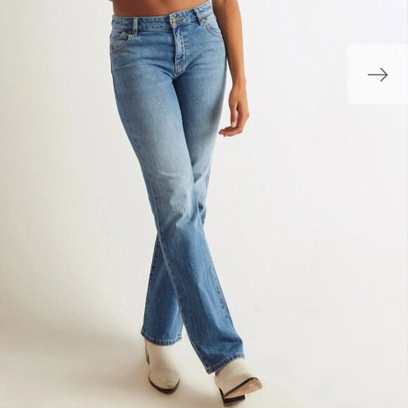 *ROLLA'S Dallas Bootcut White Jeans size 24 - Picture 2 of 6